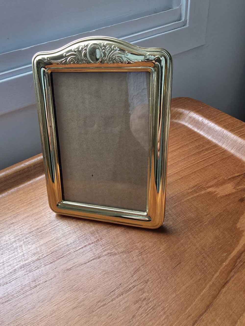 Gorgeous Brass Frame/table top Picture Frame/easel Back/sweet Top Decoration.